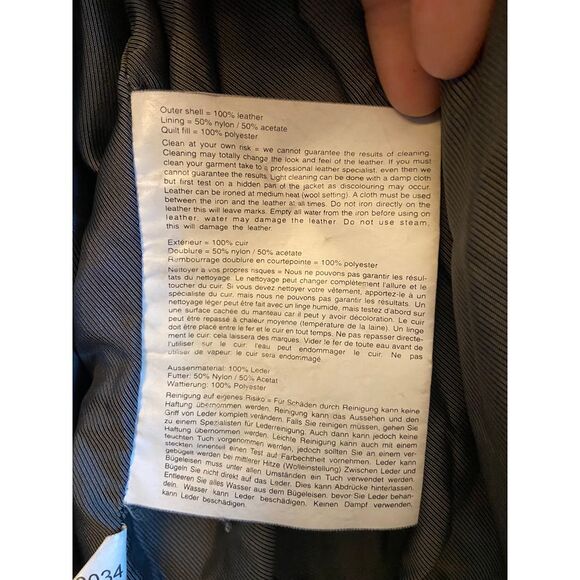 Pelle Pelle Marc Buchanan 90s Y2K Black Lthr Signature Emboss Coat Jacket sz 48 - Picture 6 of 16